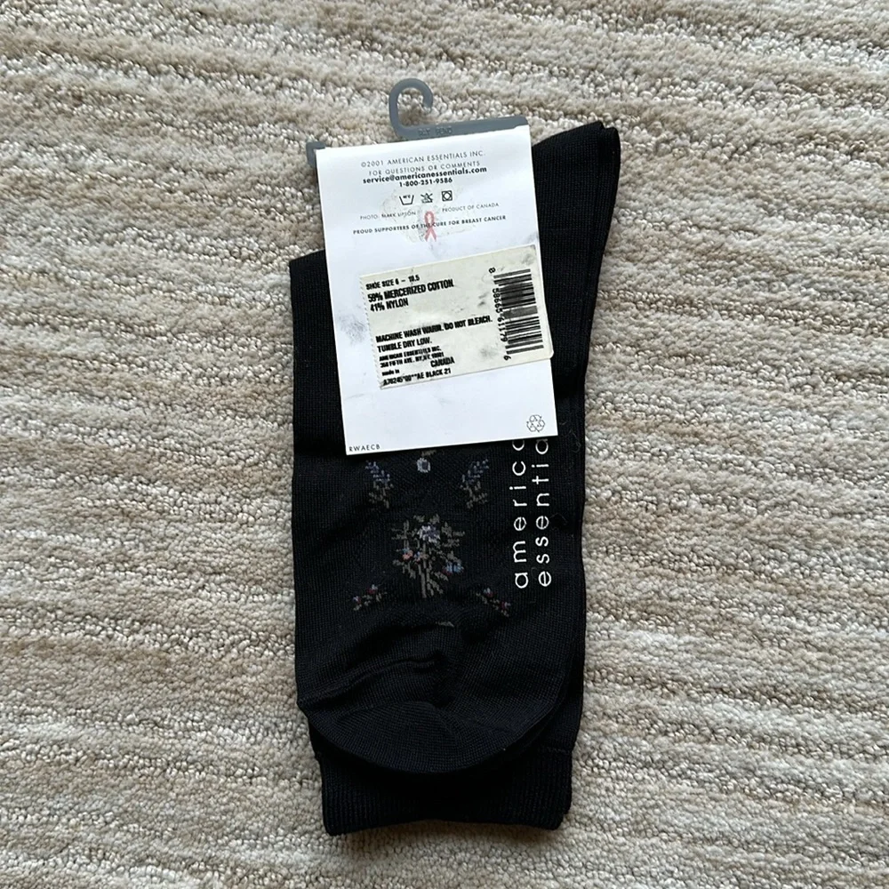 3 Pairs of NWT American Essentials Socks Black Dress Casual From Macy’s